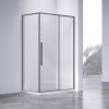Душевой уголок Vincea Slim-N VSR-4SN9012CLGM 120х90 стекло прозрачное профиль вороненая сталь без поддона