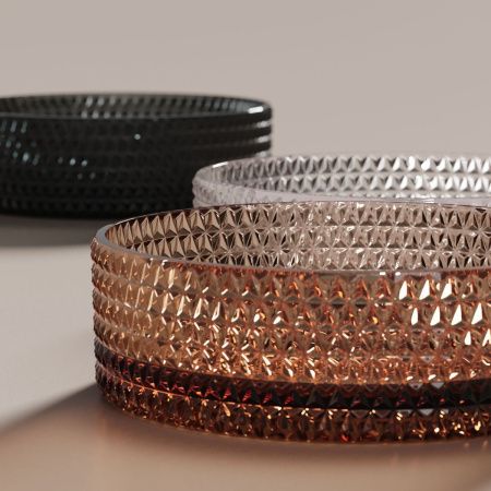 Раковина стеклянная Ceramica Nova CRISTAL CN6060 40х40 накладная цвет черный без отверстий под смеситель