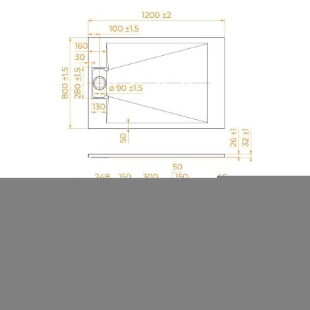Душевой поддон из стеклопластика RGW SMC 553702812-01 120х80 белый