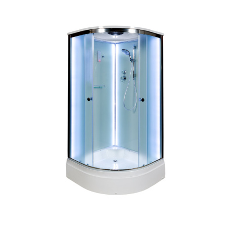 Душевая кабина AvaCan D271SLED 100х100 четверть круга с крышей ориентация универсальная