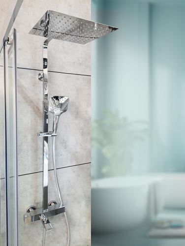 Душевая стойка AltroBagno Cascata AltroBagnoCascata030401Cr настенная цвет хром - фото 2 Душевая стойка AltroBagno Cascata AltroBagnoCascata030401Cr настенная цвет хром - фото 2