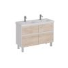 Тумба под раковину LeMark Combi LM03C125T-dub 120х40 напольная цвет бежевый/белый