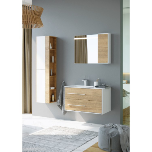 Зеркало в ванную Aqwella Y Mai.02.06 65х65 цвет белый - фото 4