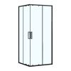 Душевой уголок Loranto NEO CS-21809B-100 100х100 стекло прозрачное профиль черный без поддона