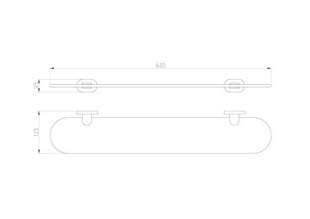 Полка для ванной комнаты Wonzon & Woghand First WW-8427-LG