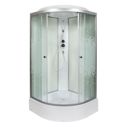 Душевая кабина AvaCan L790 90х90 четверть круга с крышей ориентация универсальная