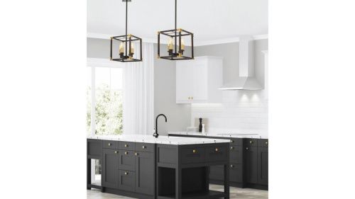 Люстра подвесная Lumina Deco Waldorf (Валдорф) LDP 1140-4 BK+MD - фото 5