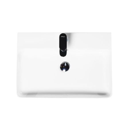 Раковина из сантехнического фаянса BelBagno BB1338 60х40 накладная цвет белый 1 отверстие под смеситель