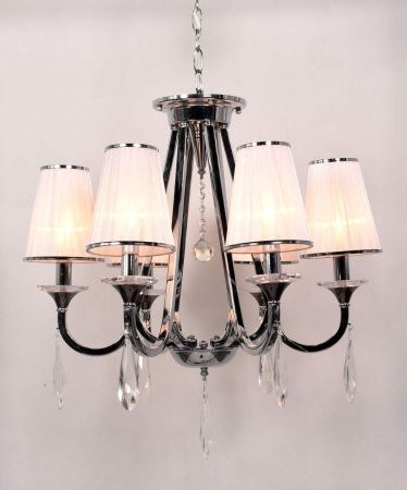 Люстра подвесная Lumina Deco Milesia (Милесиа) LDP 8926-6 WT+CHR