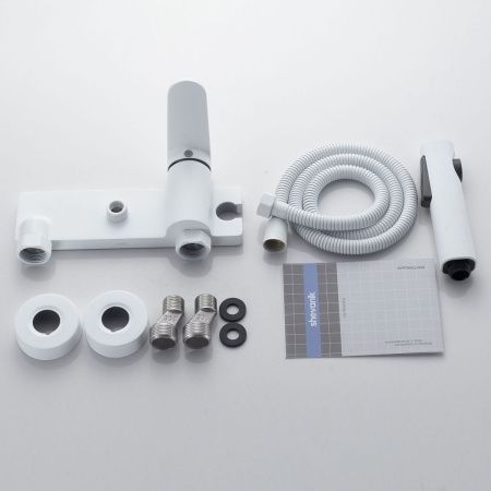 Гигиенический душ со смесителем Shevanik S43C S4305C-1 белый