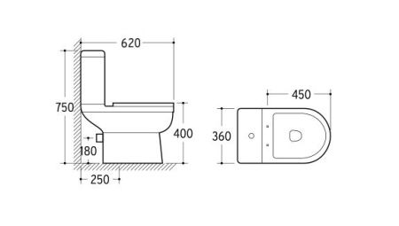 Унитаз напольный с бачком Niagara Nero NG-9902 белый с сиденьем микролифт безободковый душевой смыв