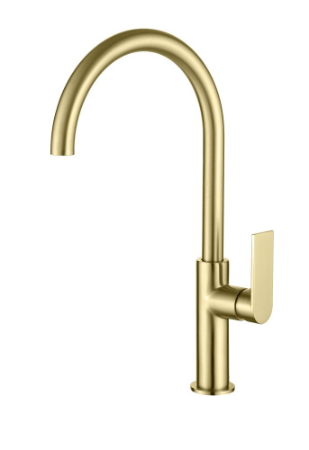 Смеситель для кухни AQG Alpha 05SOA500OC на столешницу золото матовое