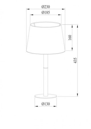 Настольная лампа Arte Lamp Connor (Цоннор) A2102LT-1WH