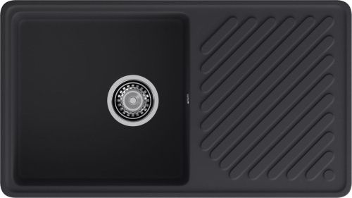 Кухонная мойка Granfest Quarz 53 черный 85х48 цвет черный поверхность матовая