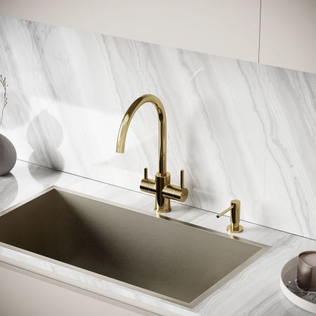 Смеситель для кухни Sancos Taper SC4012ZG на мойку золото