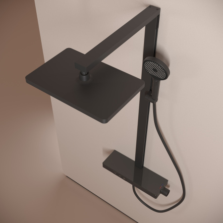 Душевая стойка Sancos Vos SC6100MB настенная цвет черный