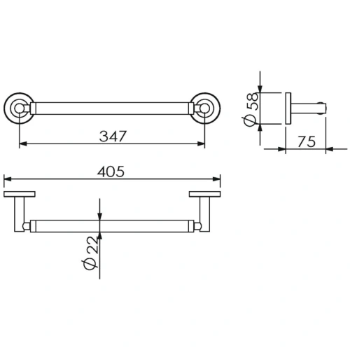 Поручень к стене Langberger BURANO 11056A - фото 2