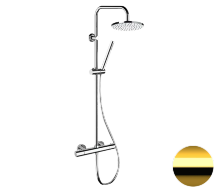 Душевая стойка Remer Elegance EQ32X7MMM20DO настенная с термостатом