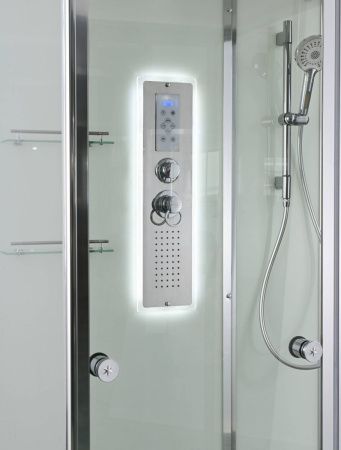 Душевая кабина AvaCan V V2011LED 110х90 прямоугольная с крышей ориентация универсальная