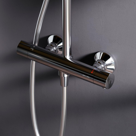 Душевая стойка Am.Pm Like F0780464 настенная цвет хром с термостатом