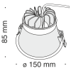 Светильник встраиваемый Maytoni Technical Stella DL039-L15W3K
