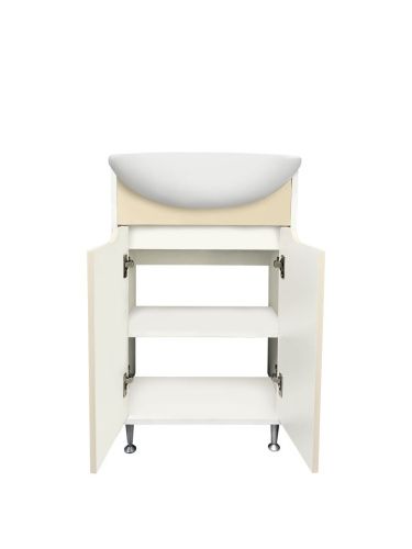 Тумба под раковину Runo Эконова 00-00004659 60х30 напольная цвет белый - фото 3