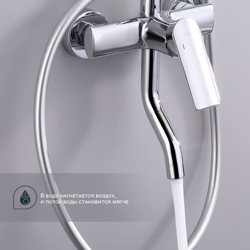 Душевая стойка Splenka S50.24 настенная цвет хром - фото 5