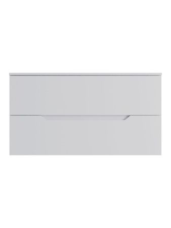 Тумба под раковину Orange Line Li-100TuwMDF 100х50 подвесная цвет белый