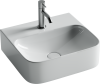 Раковина из сантехнического фарфора Ceramica Nova AURA CN2005 40х40 подвесная цвет белый 1 отверстие под смеситель