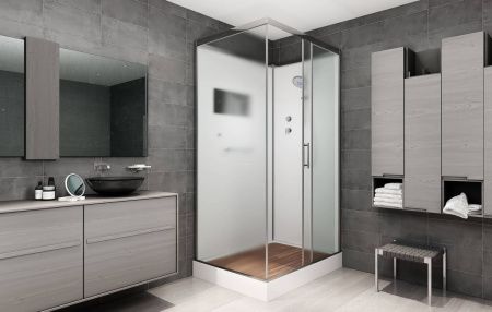 Душевая кабина AvaCan D129 120х90 прямоугольная без крыши ориентация универсальная