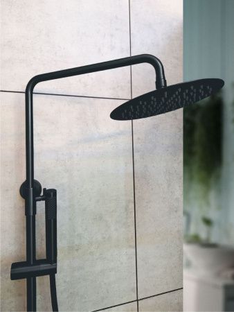Душевая стойка AltroBagno Unione AltroBagnoUnione030209MB настенная цвет черный