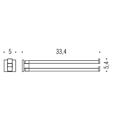 Полотенцедержатель Colombo Basic B3712.CR