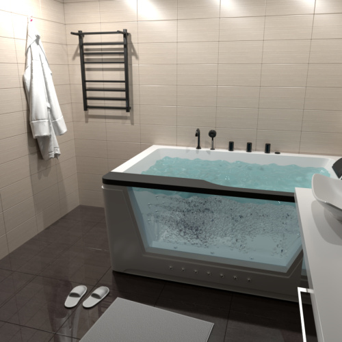 Полотенцесушитель Маргроид Вид 81-10 профильный 8110-8050-1083-9005R 53х81 электрический черный матовый - фото 3