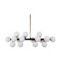 Люстра на штанге Lumina Deco Marsiada (Марсиада) LDP 6033-16 BK+GD