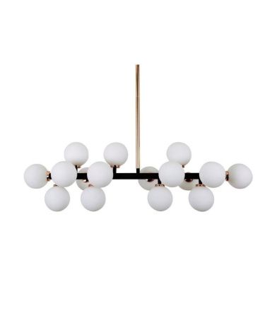 Люстра на штанге Lumina Deco Marsiada (Марсиада) LDP 6033-16 BK+GD