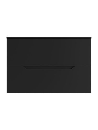 Тумба под раковину Orange Line Li-70TubMDF 70х46х57 подвесная цвет черный матовый - фото 2