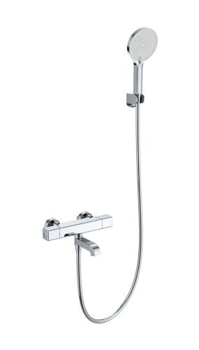 Смеситель для ванны Wonzon & Woghand Stay WW-B2016-A1-CR настенный хром с термостатом