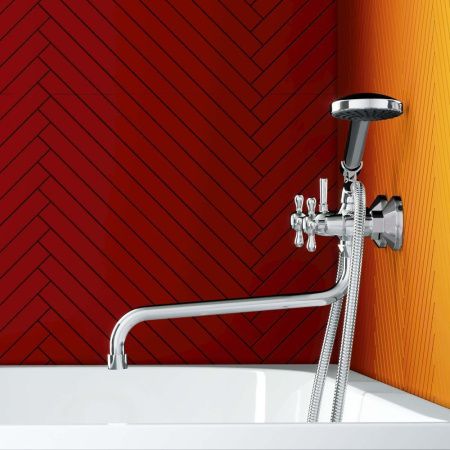 Смеситель для ванны и душа Dorff Vintage D6095000 настенный хром