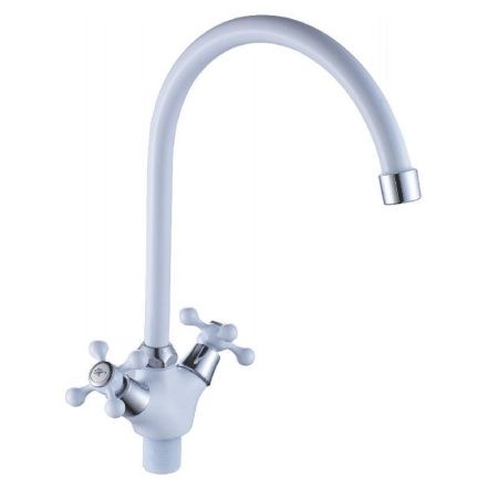 Смеситель для кухни Cron CN4308-8 на мойку белый
