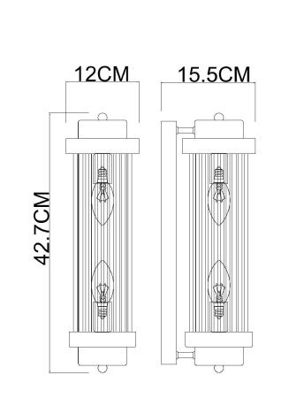Светильник настенный Arte Lamp Hanna (Ханна) A1070AP-2PB