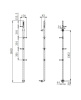 Полотенцесушитель электрический Wonzon & Woghand Kassel WW-AL616-BN 10х165 никель
