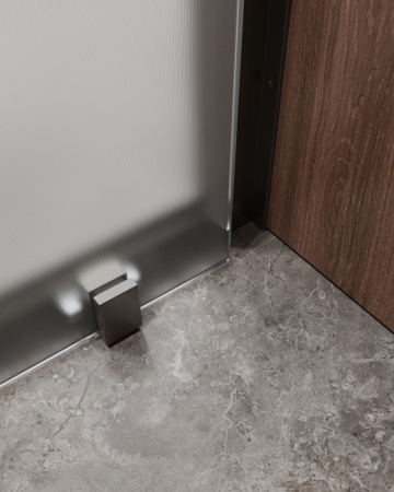 Душевая дверь Cezares MOLVENO MOLVENO-BF-1-120-P-GM 120х195 стекло рифленое профиль оружейная сталь