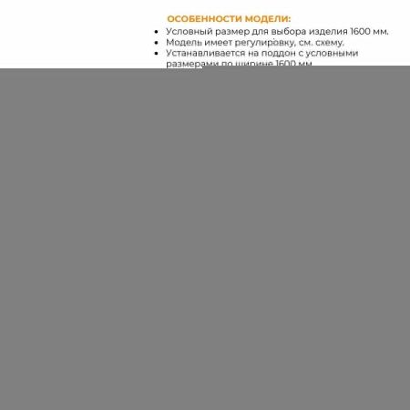 Душевая дверь RGW Passage 030811416-110 160х195 стекло прозрачное профиль сатин