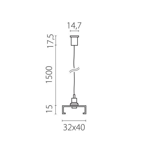 Подвес скрытый тип D к шинопроводу 5040xx-F / R Lightstar Quattro (Куаттро) 504177-FR2 - фото 2