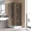 Душевой уголок Vegas-Glass GPS-Fis LUX GPS-Fis LUX 80*80 08 07 R 80х80 стекло тонированное профиль хром без поддона
