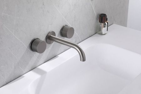 Смеситель для раковины Abber Wasser Kreis AF81122NG встраиваемый в стену никель