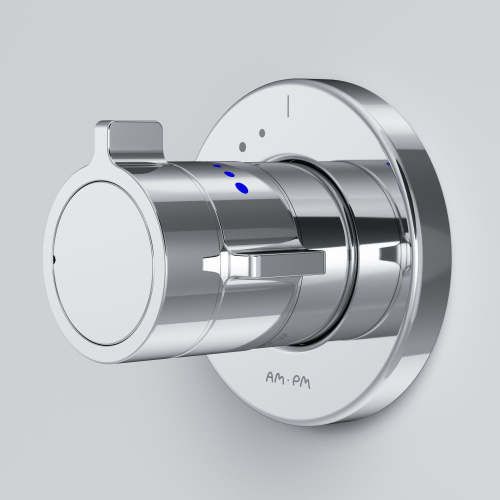 Смеситель для душа Am.Pm X-Joy F85A65600 встраиваемый в стену хром с термостатом - фото 3