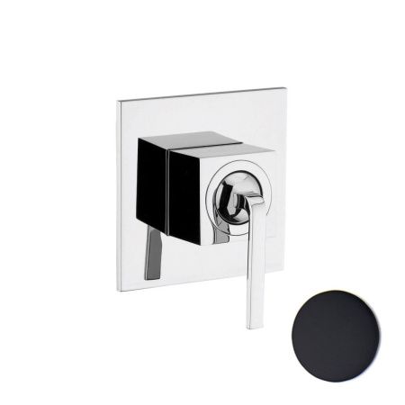 Смеситель для ванны и душа Webert Wolo WO880101564 настенный черный/хром