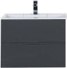 Тумба с раковиной Aquanet Алвита 00213093 70х50 подвесная цвет серый