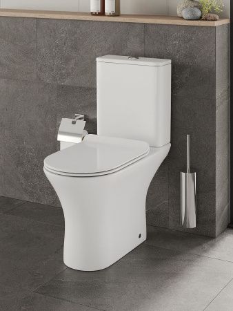 Унитаз напольный с бачком Orange C01-000W белый с сиденьем микролифт душевой смыв